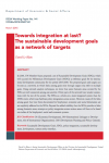Towards integration at last? The sustainable development goals as a network of targets - DESA